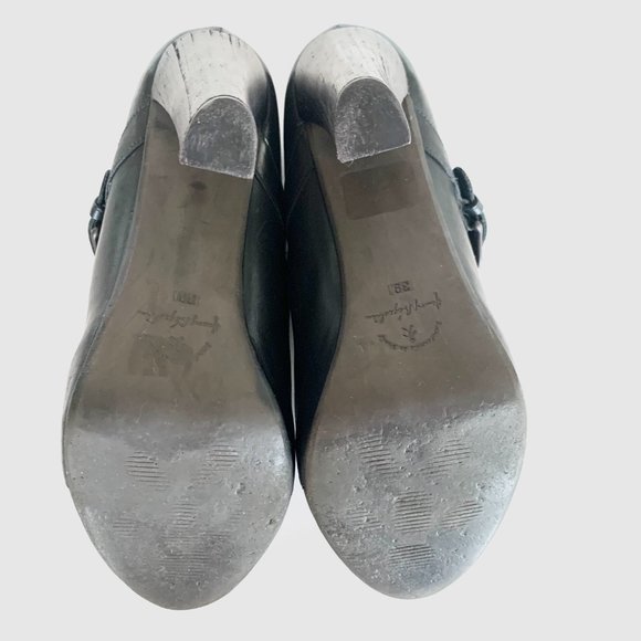 Henry Beguelin Black Mary Jane Heels - Picture 7 of 9